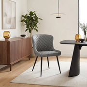 Silla Polipiel Metal - Provence Gris