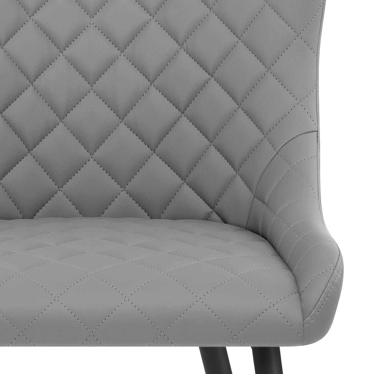 Silla Polipiel Metal - Provence Gris