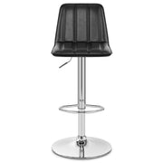 Taburete Polipiel Cromo - Pulse Negro