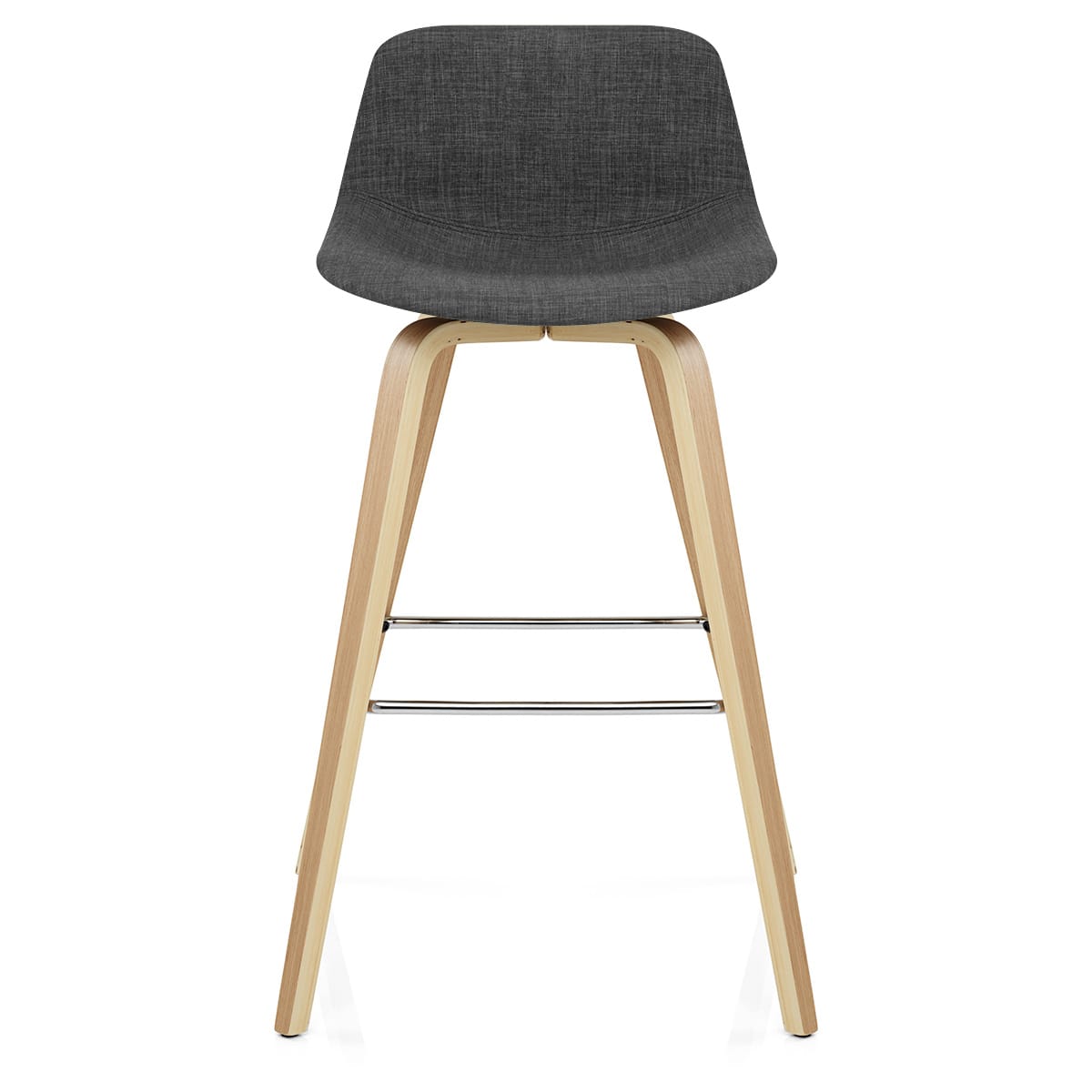 Taburete Tela Madera - Reef Gris Oscuro