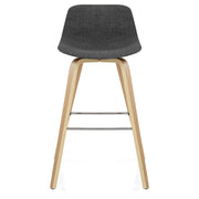 Taburete Tela Madera - Reef Gris Oscuro