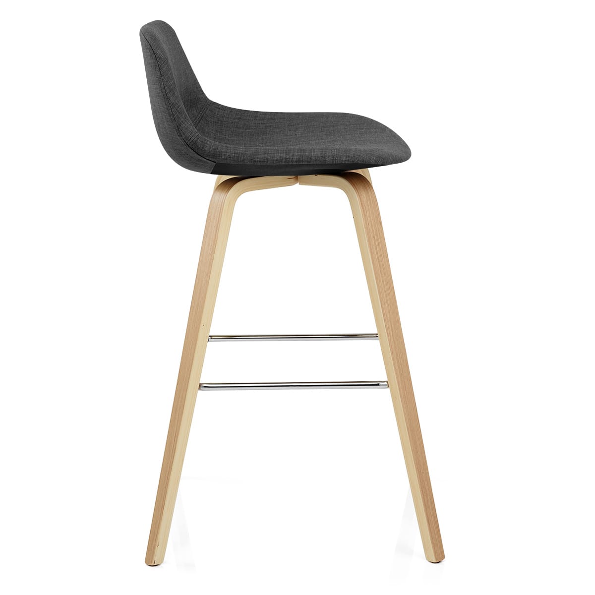 Taburete Tela Madera - Reef Gris Oscuro