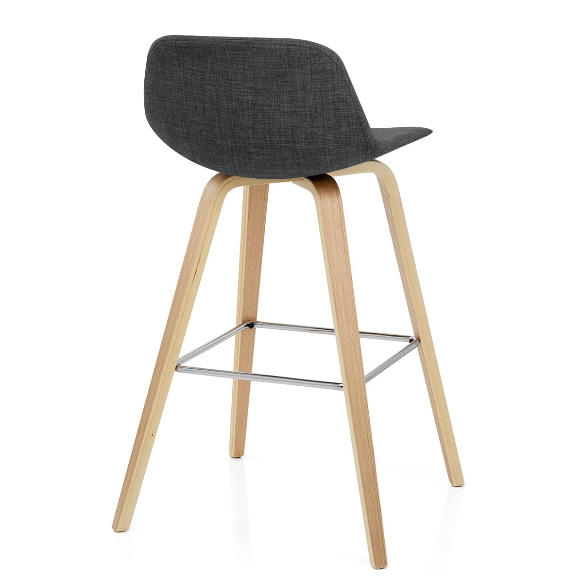 Taburete Tela Madera - Reef Gris Oscuro