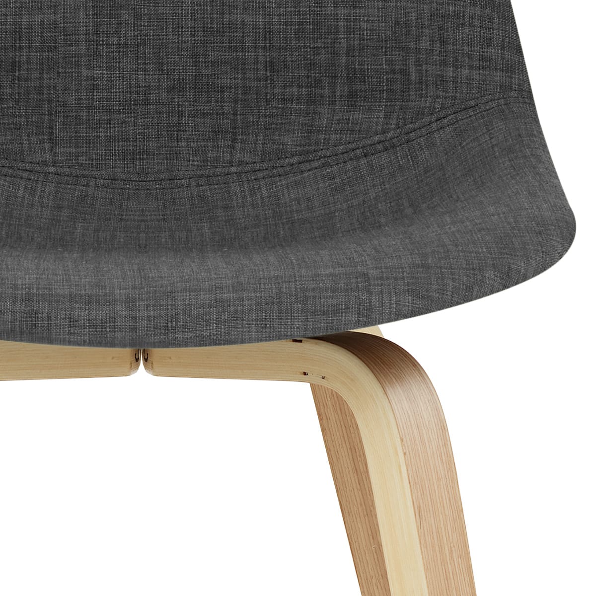 Taburete Tela Madera - Reef Gris Oscuro