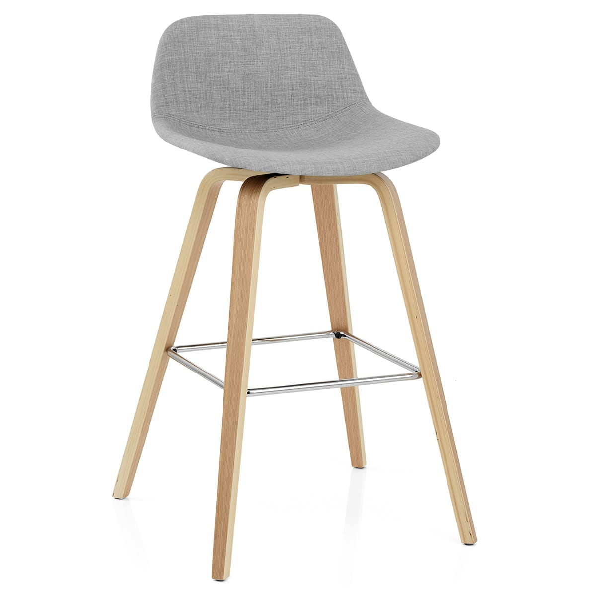 Taburete Tela Madera - Reef Gris