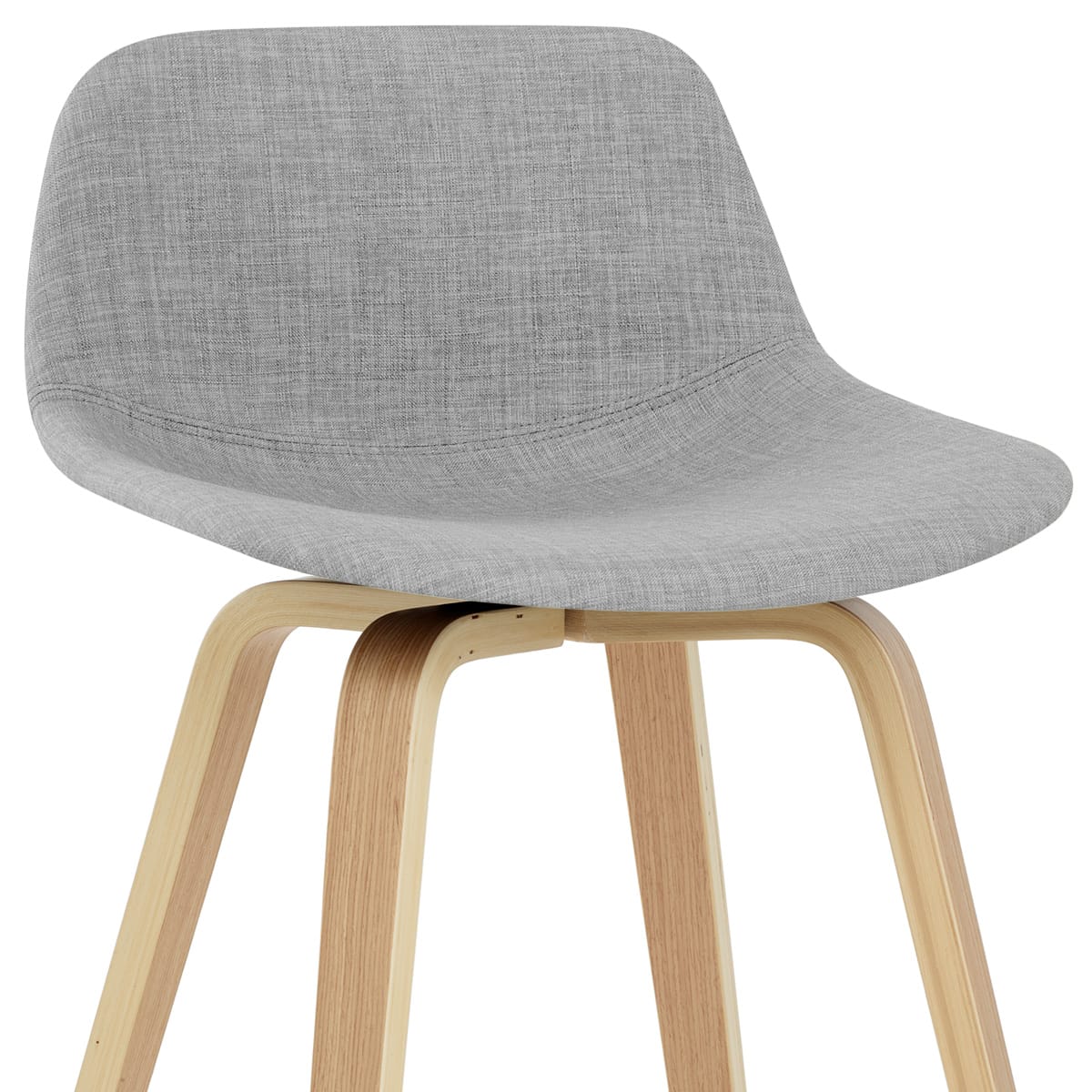 Taburete Tela Madera - Reef Gris
