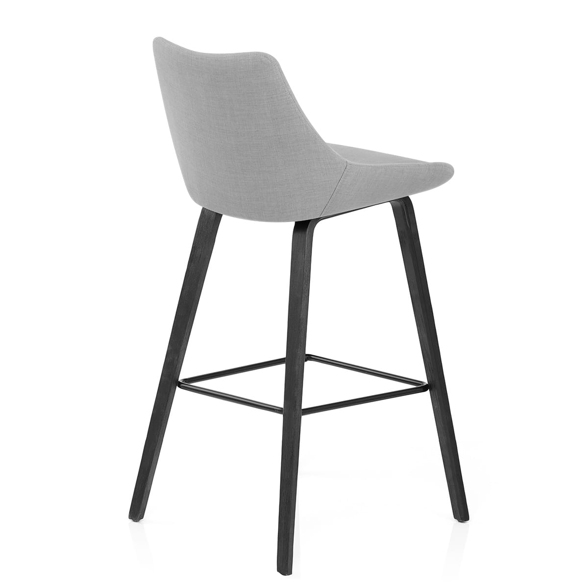 Taburete Tela Madera - Regent Gris
