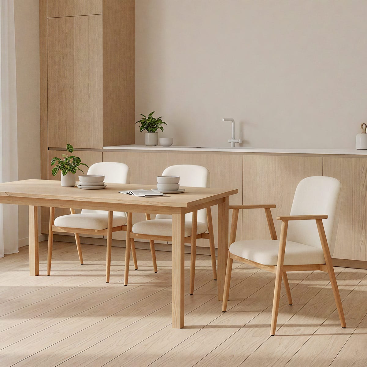 Silla Tela - Ripley Crema