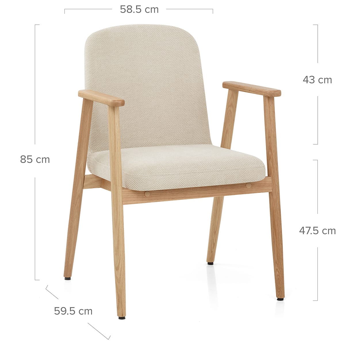 Silla Tela - Ripley Crema