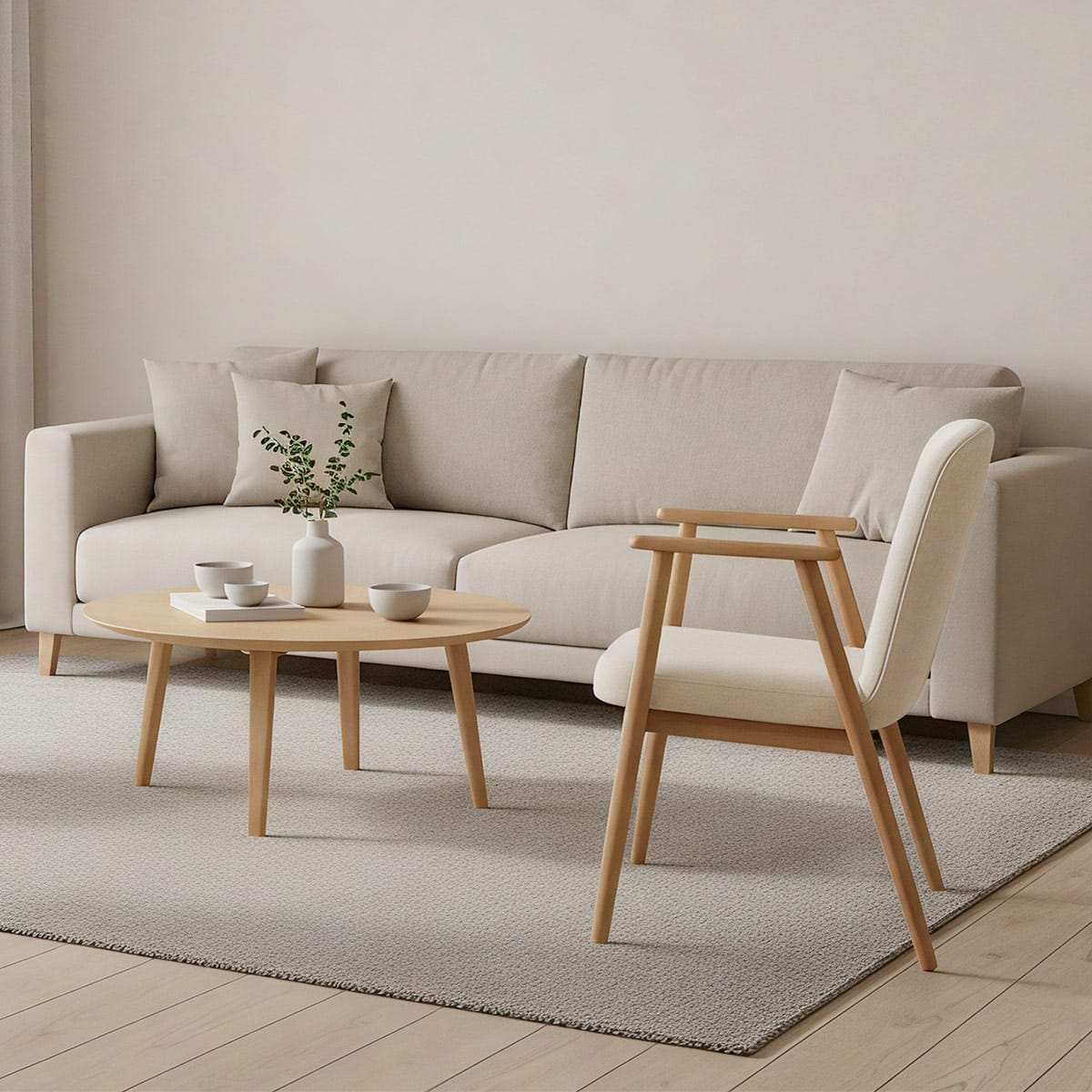 Silla Tela - Ripley Crema
