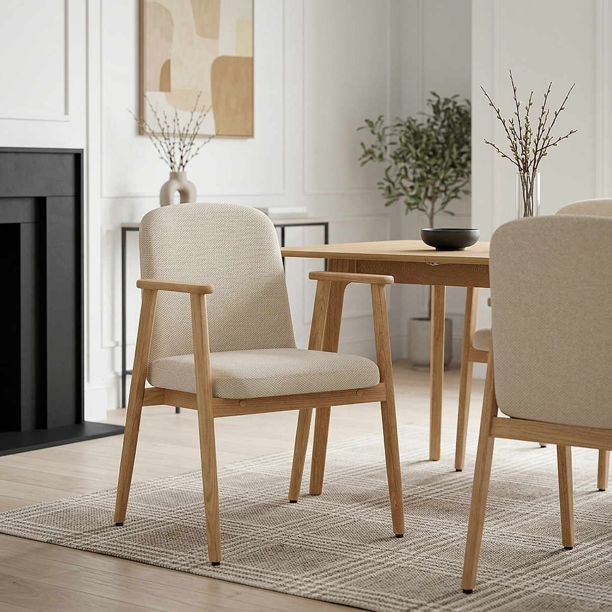Silla Tela - Ripley Crema