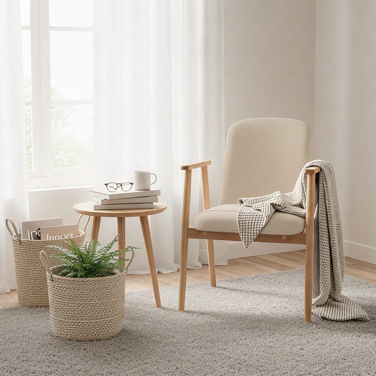 Silla Tela - Ripley Crema