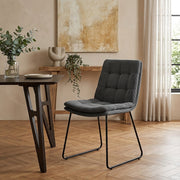 Silla Tela - Riva Gris Oscuro