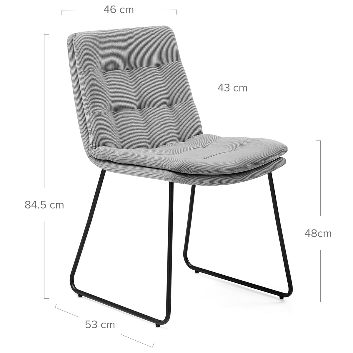 Silla Tela - Riva Gris