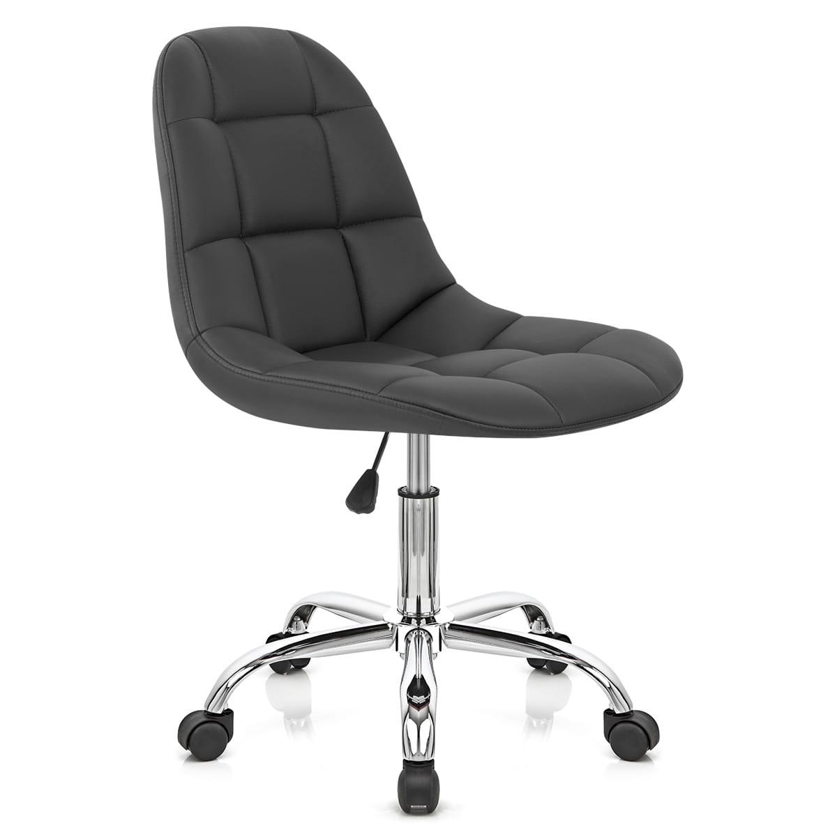 Silla Oficina Polipiel Cromo - Rochelle Negro
