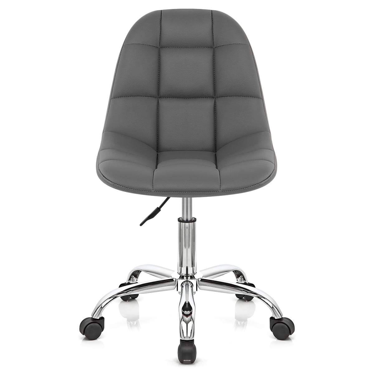 Silla Oficina Polipiel Cromo - Rochelle Gris