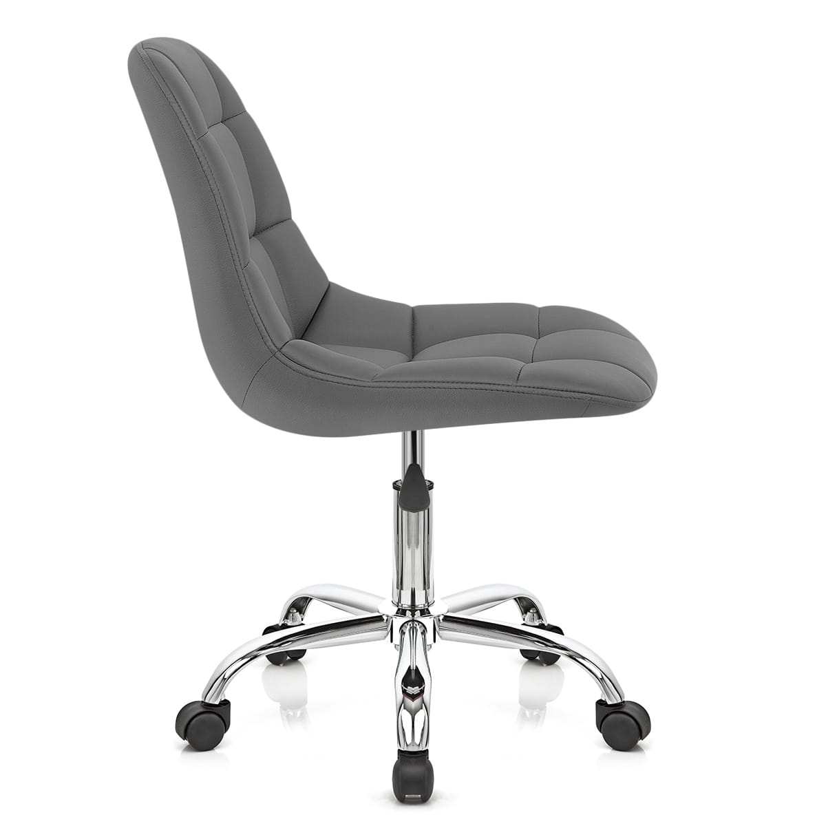 Silla Oficina Polipiel Cromo - Rochelle Gris
