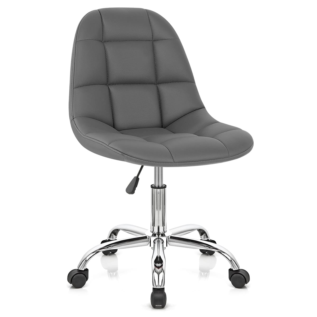 Silla Oficina Polipiel Cromo - Rochelle Gris