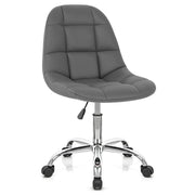 Silla Oficina Polipiel Cromo - Rochelle Gris