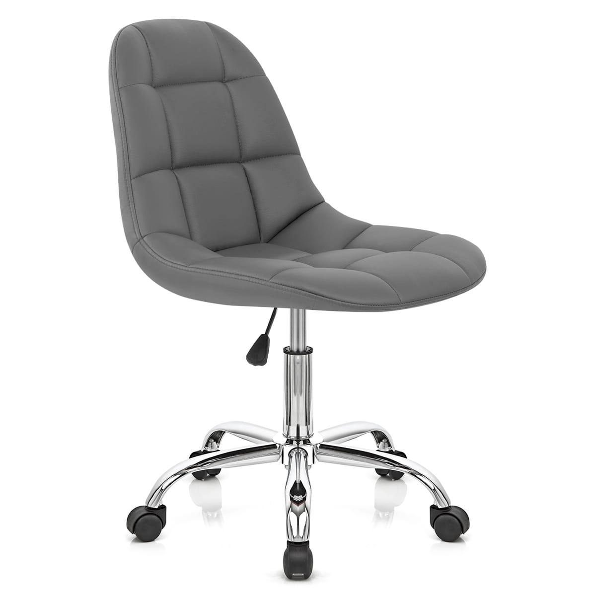 Silla Oficina Polipiel Cromo - Rochelle Gris