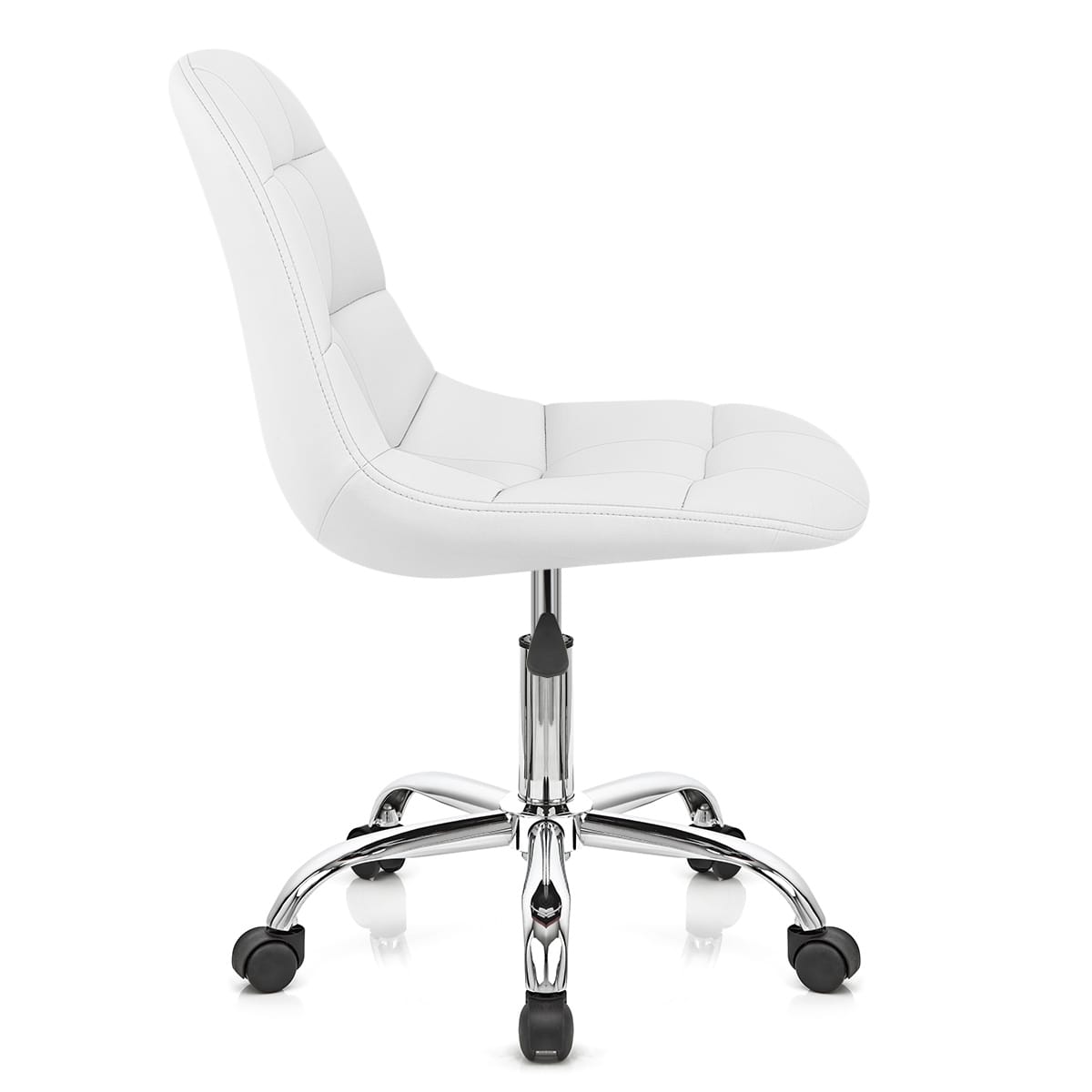 Silla Oficina Polipiel Cromo - Rochelle Blanco