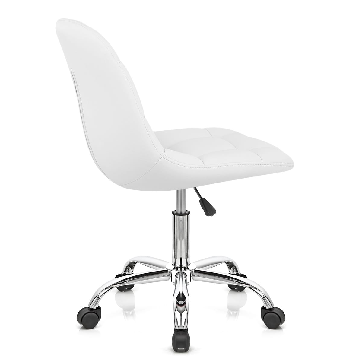 Silla Oficina Polipiel Cromo - Rochelle Blanco