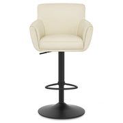 Taburete Cuero Metallo - Rome Crema