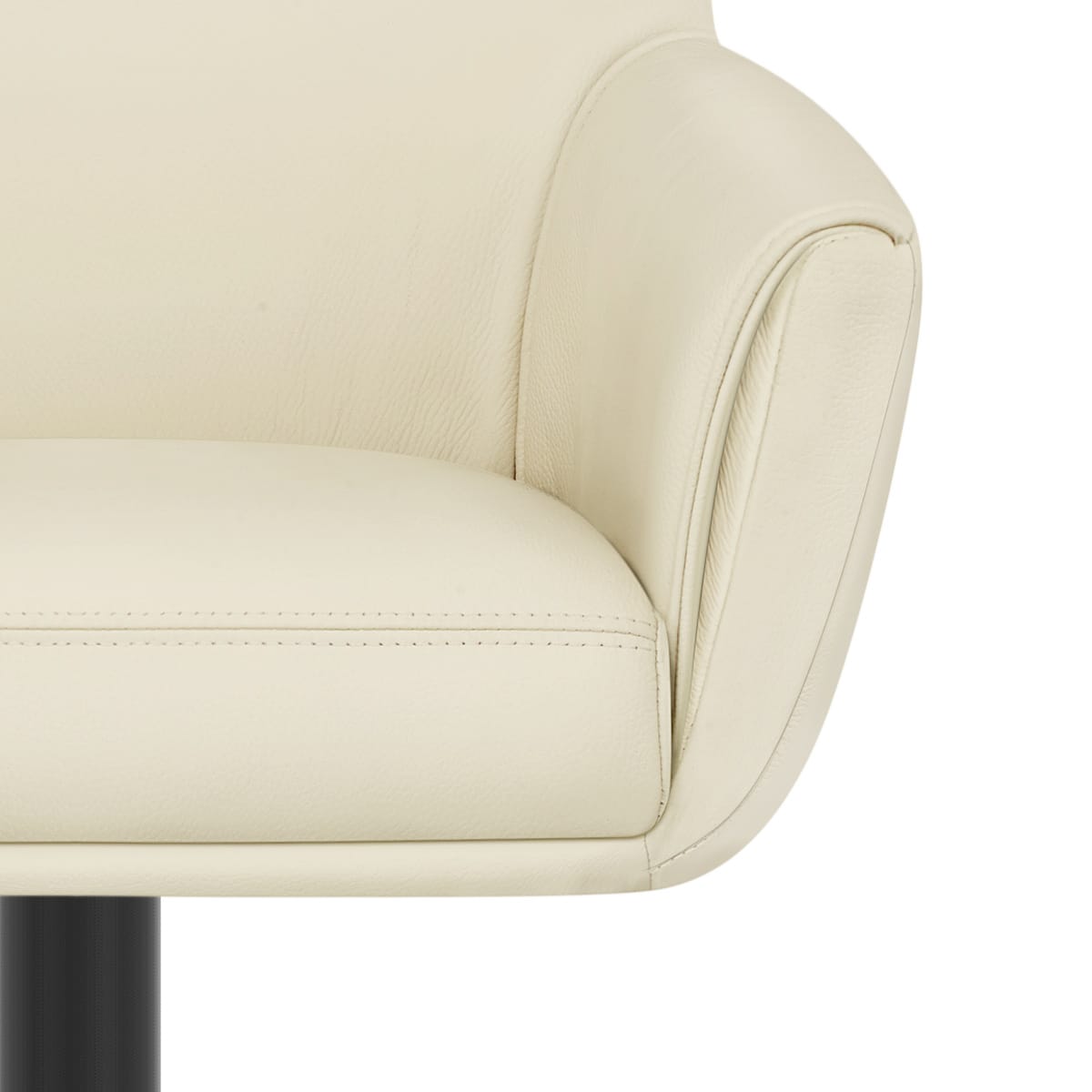 Taburete Cuero Metallo - Rome Crema