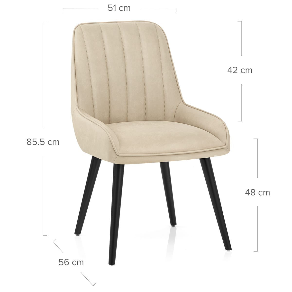 Silla Polipiel - Rosa Crema