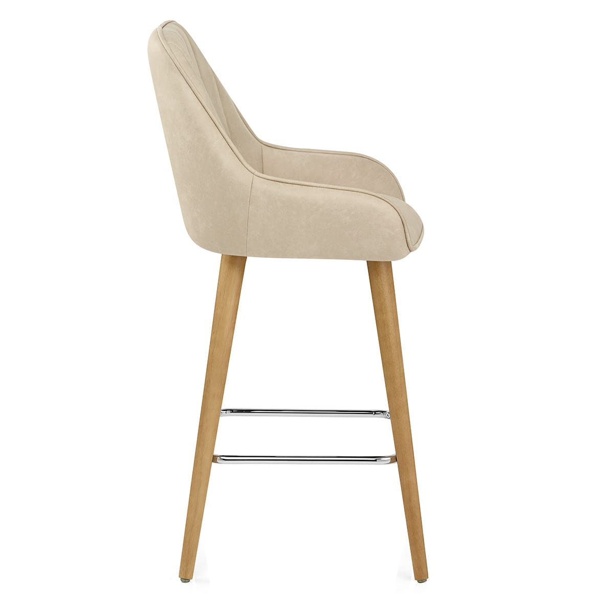 Taburete Madera - Rosa Crema