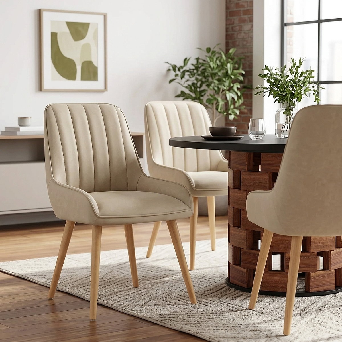 Silla Madera - Rosa Crema
