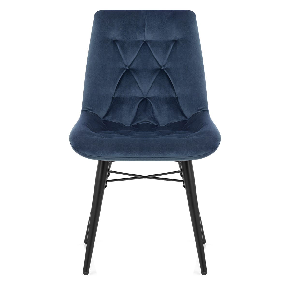 Silla Terciopelo Metal - Roxy Azul