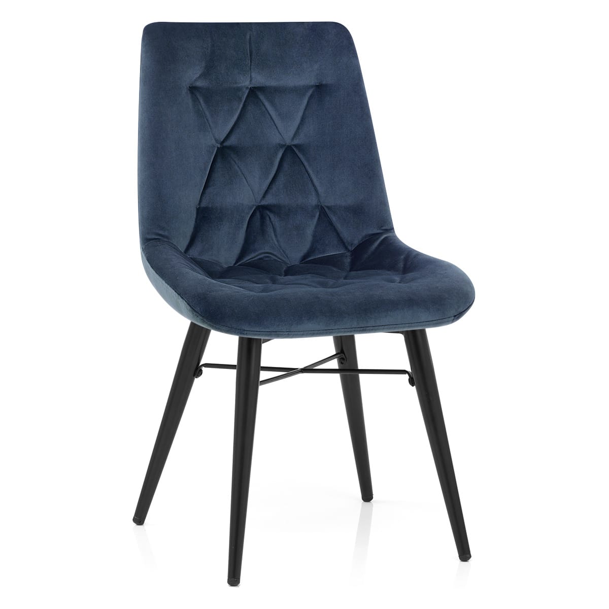 Silla Terciopelo Metal - Roxy Azul
