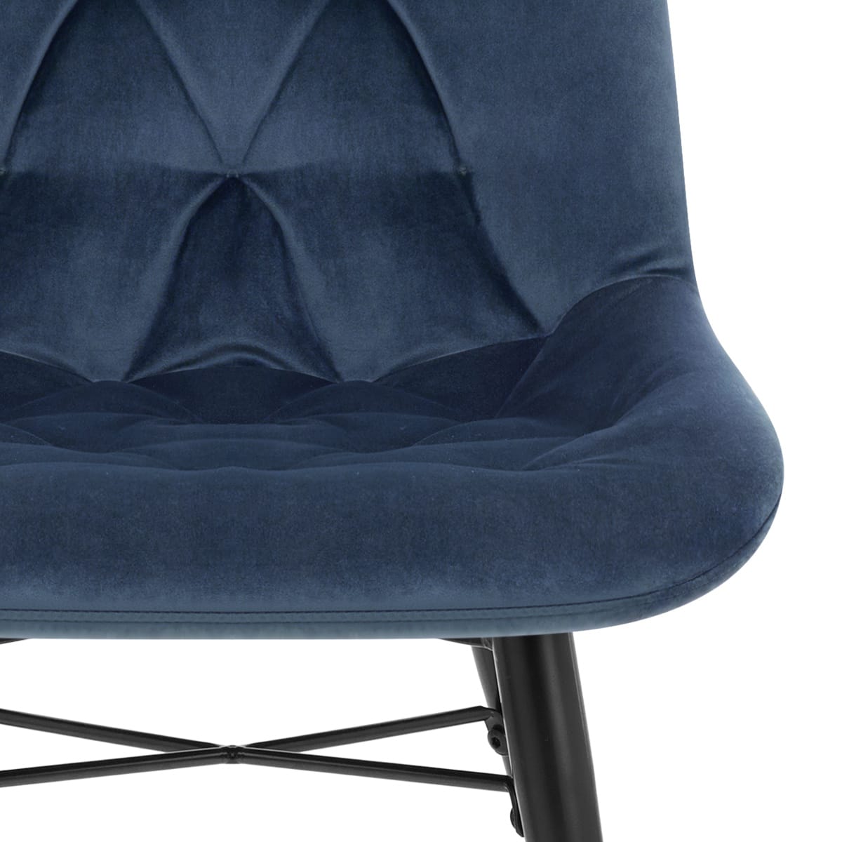 Silla Terciopelo Metal - Roxy Azul