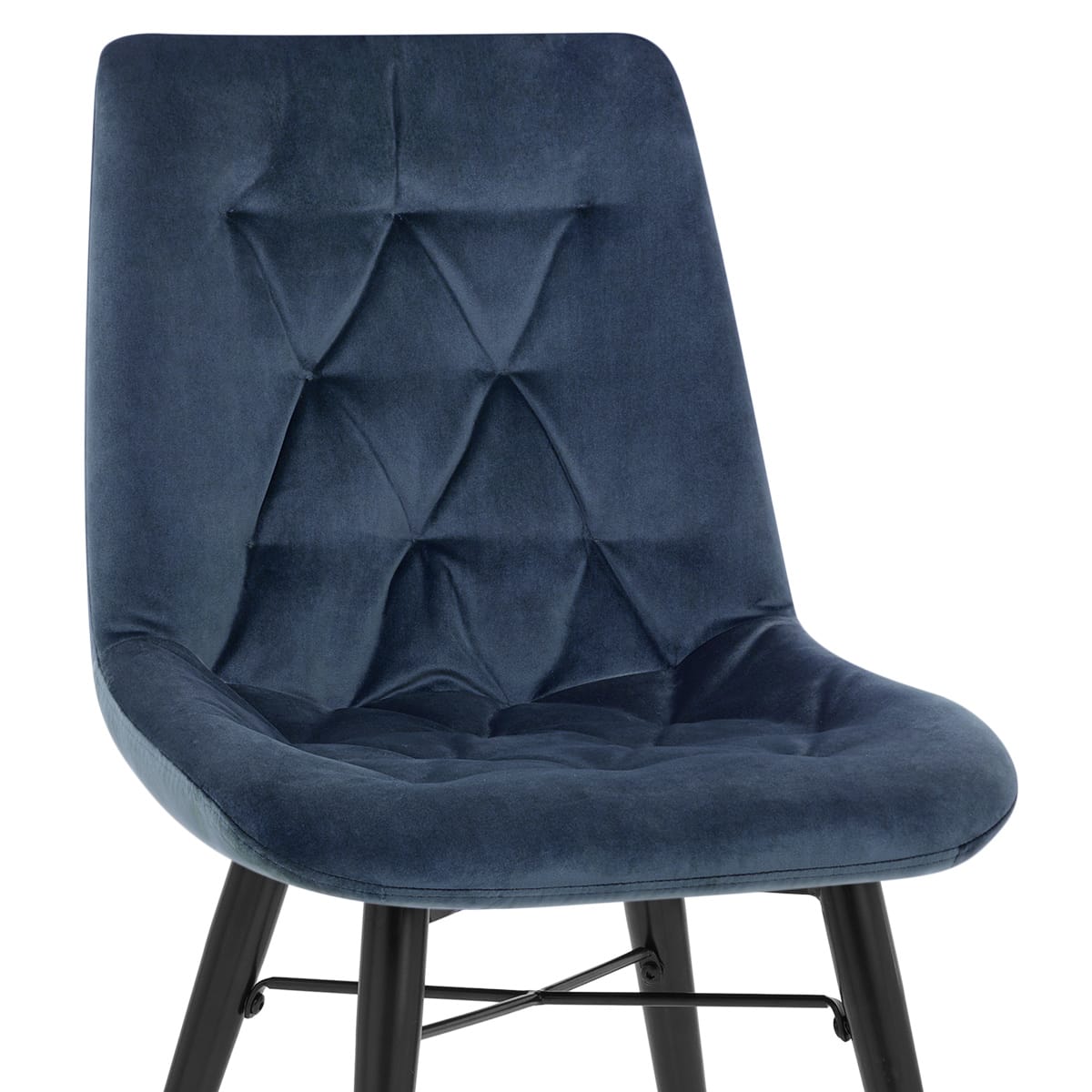 Silla Terciopelo Metal - Roxy Azul