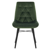Silla Terciopelo Metal - Roxy Verde