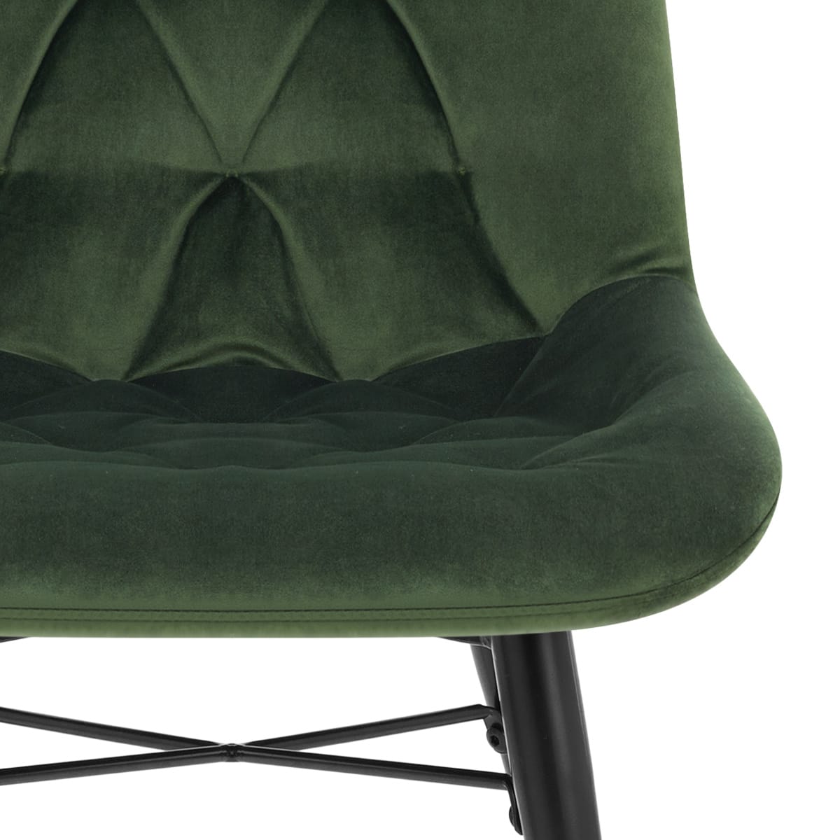 Silla Terciopelo Metal - Roxy Verde