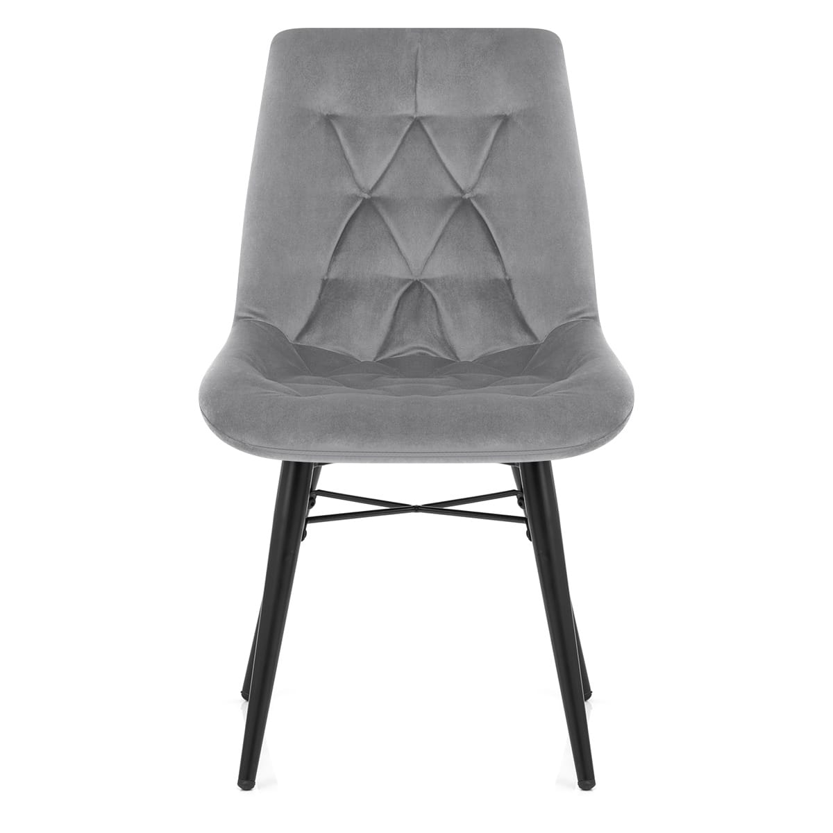 Silla Terciopelo Metal - Roxy Gris