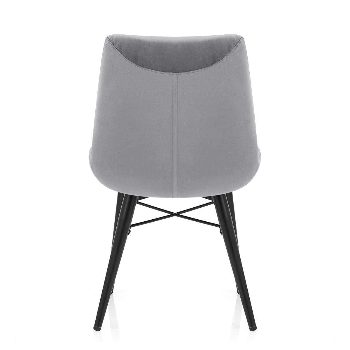 Silla Terciopelo Metal - Roxy Gris