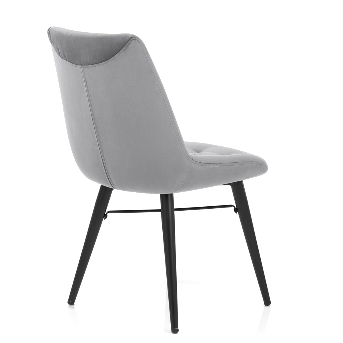 Silla Terciopelo Metal - Roxy Gris