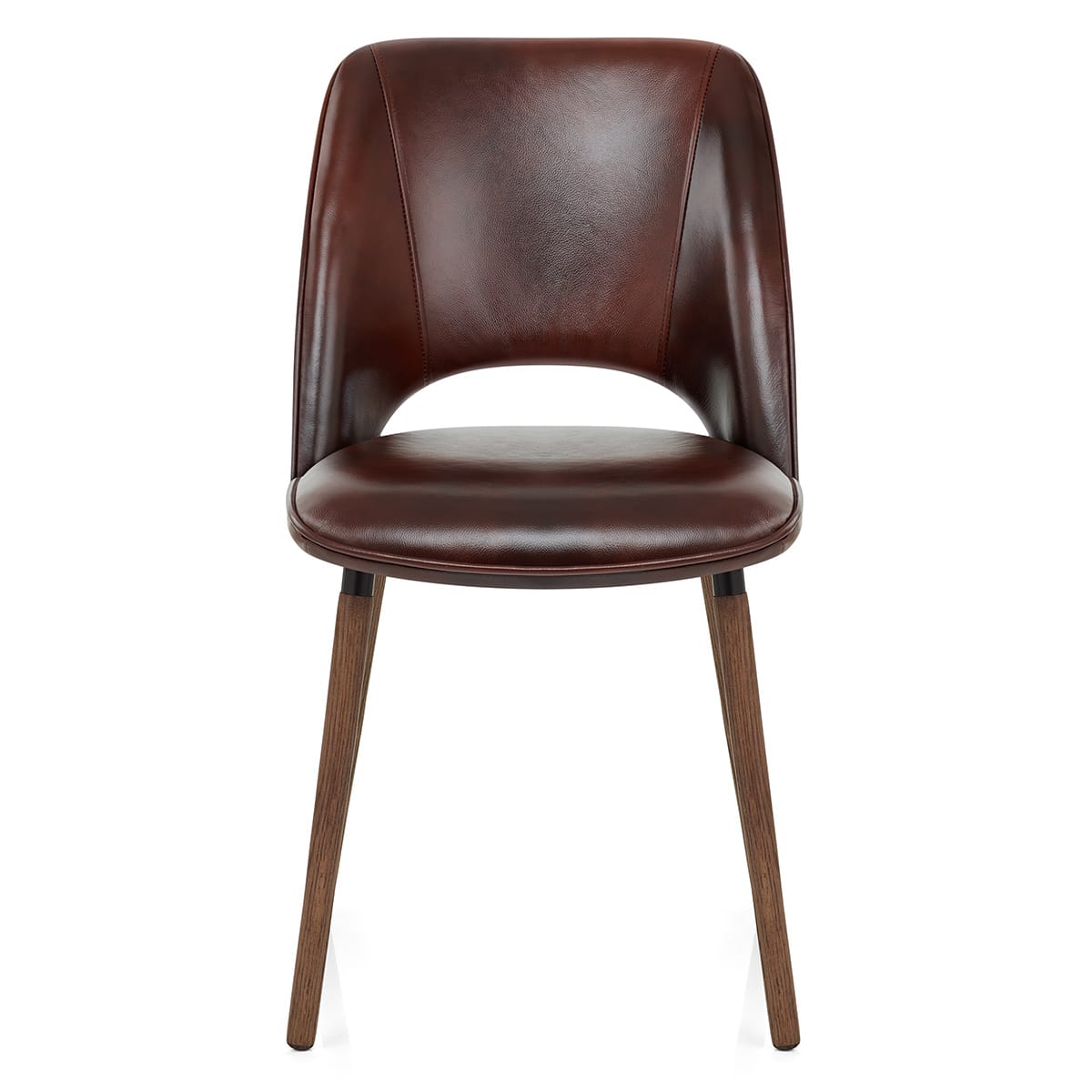 Silla Cuero Auténtico - Santo Marrón