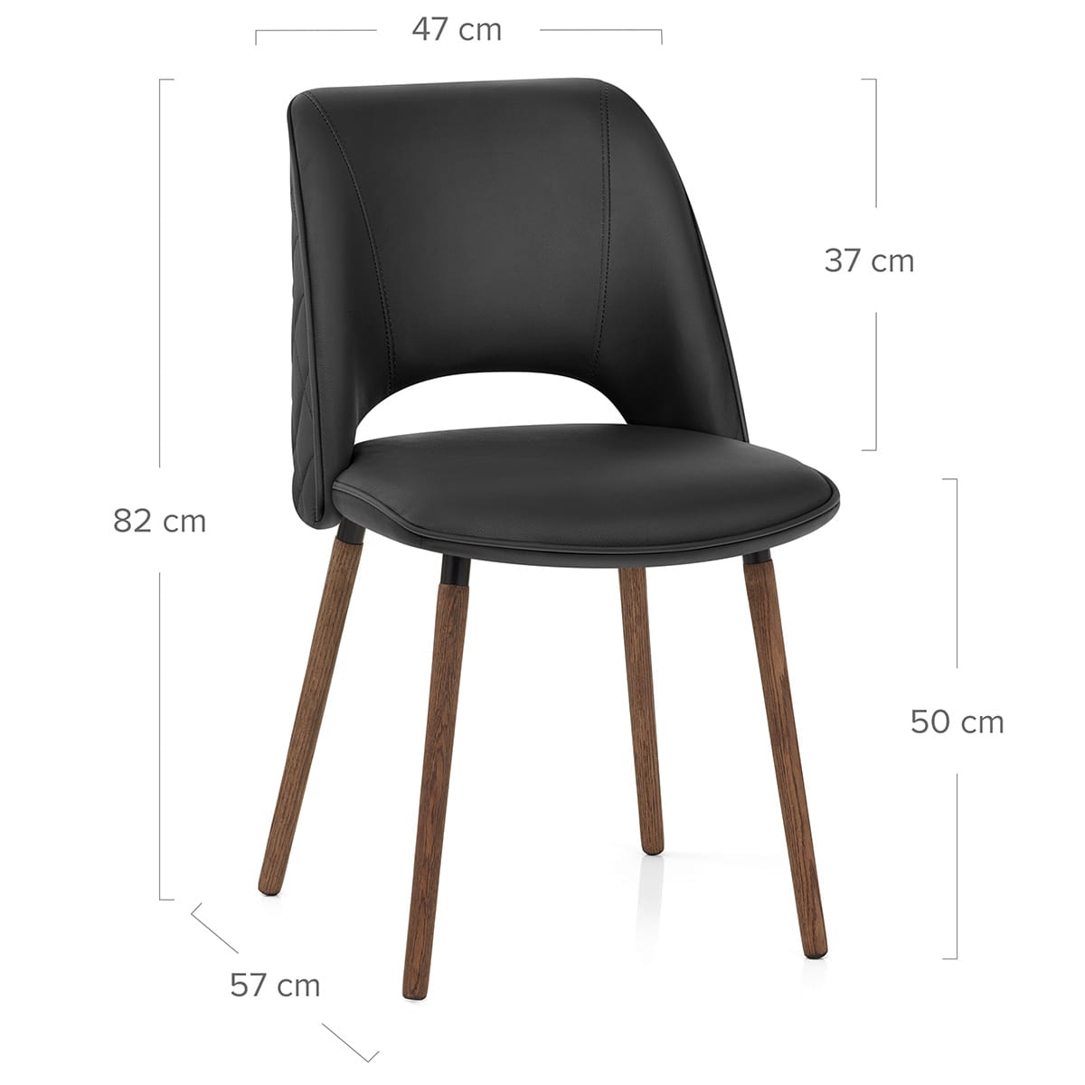 Silla Cuero Auténtico - Santo Negro