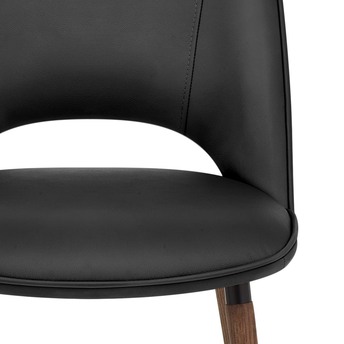 Silla Cuero Auténtico - Santo Negro