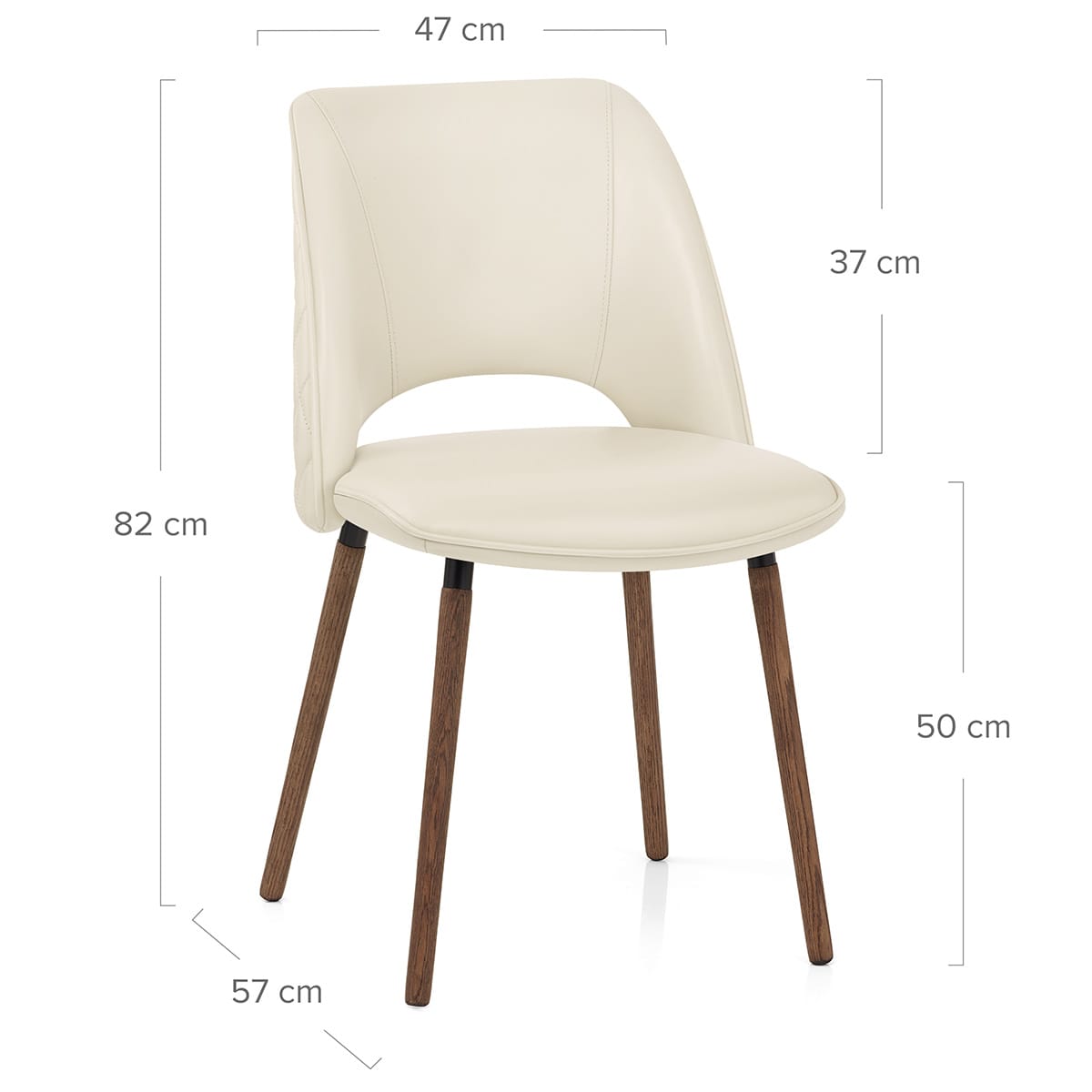 Silla Cuero Auténtico - Santo Crema