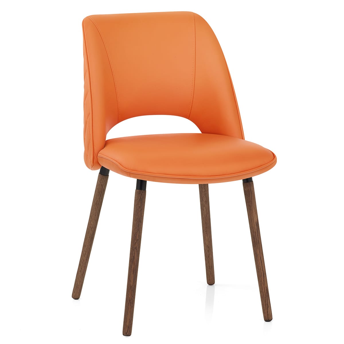 Silla Cuero Auténtico - Santo Naranja