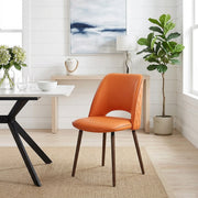 Silla Cuero Auténtico - Santo Naranja