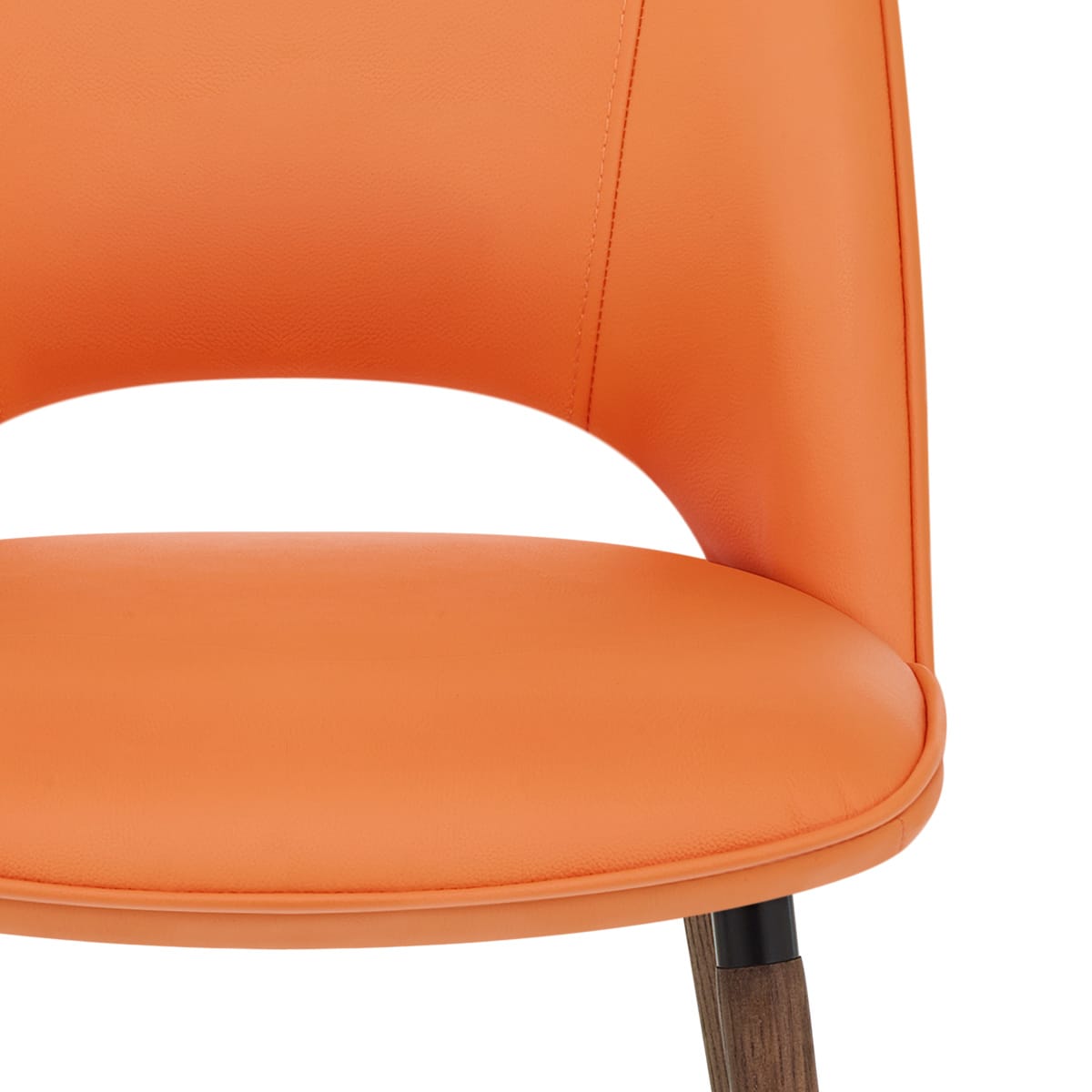 Silla Cuero Auténtico - Santo Naranja