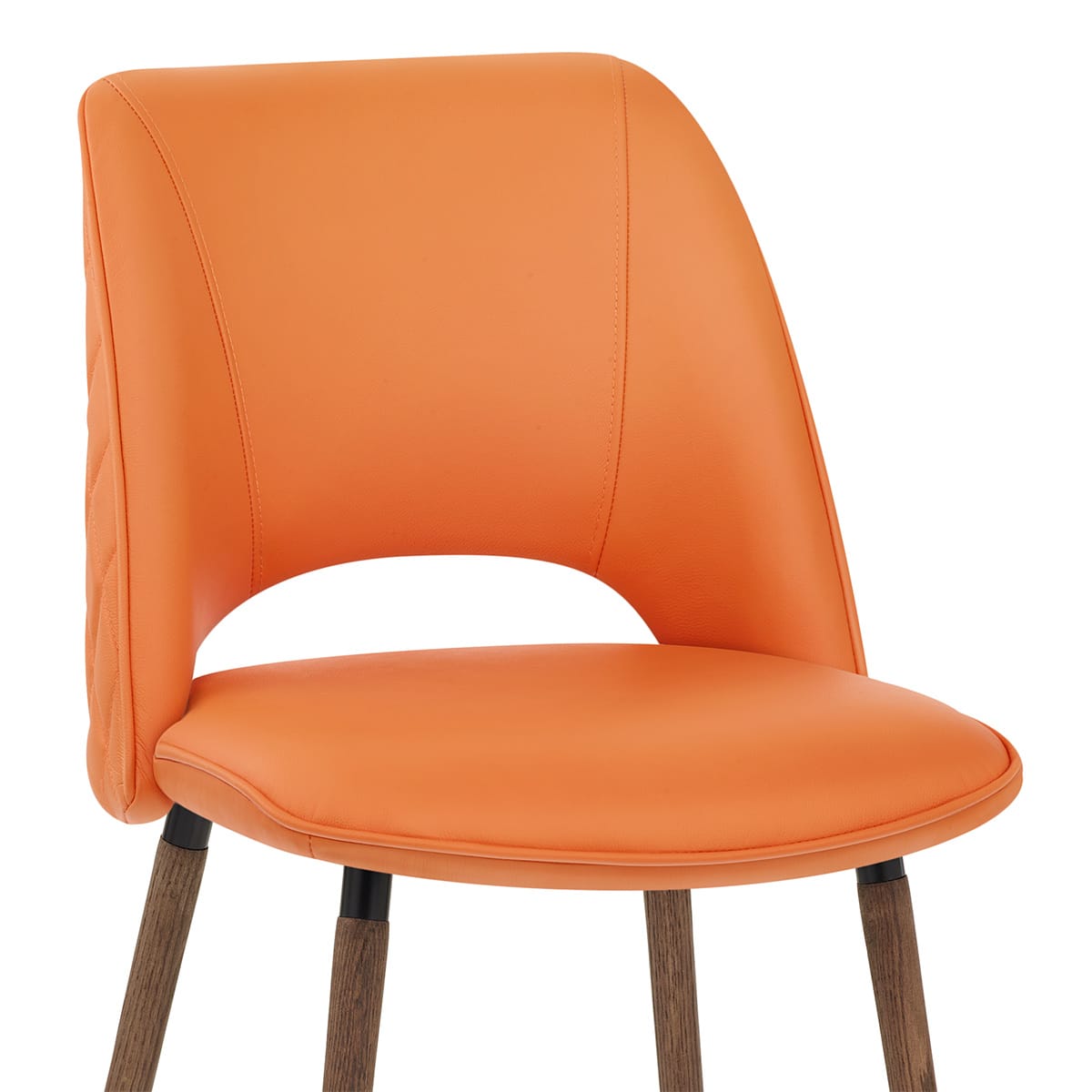 Silla Cuero Auténtico - Santo Naranja