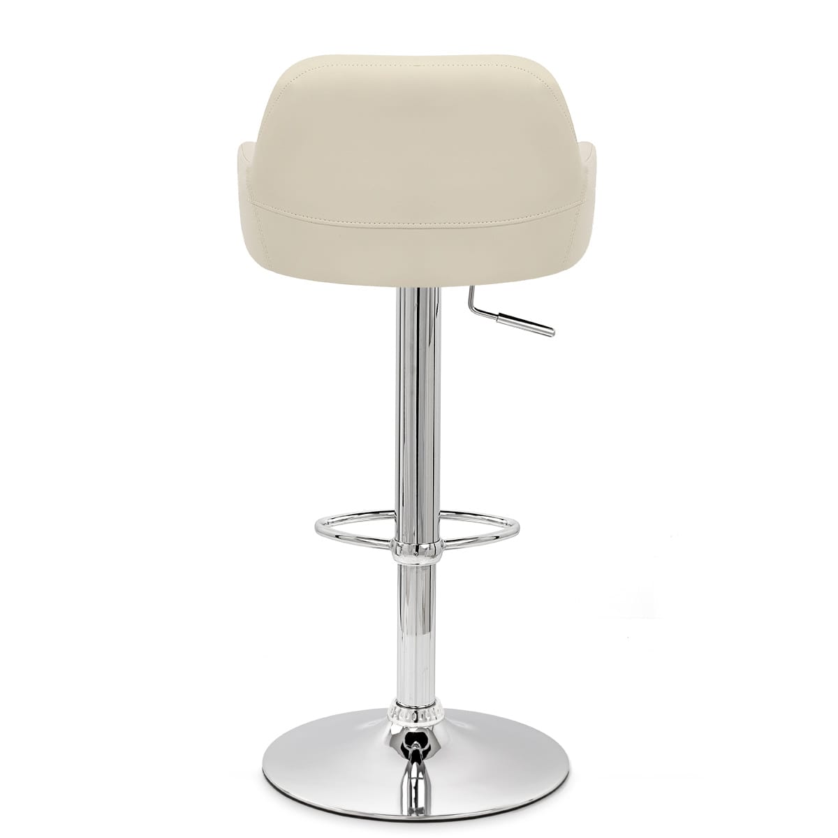 Taburete Polipiel Cromo - Sassi Crema