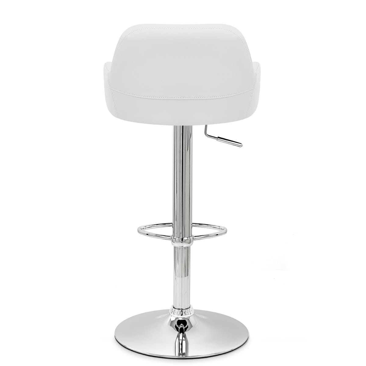 Taburete Polipiel Cromo - Sassi Blanco